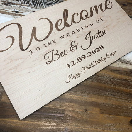 10mm Wedding Sign