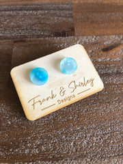 Blue Petal Studs