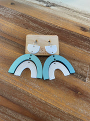 Blue & White Rainbow Dangles