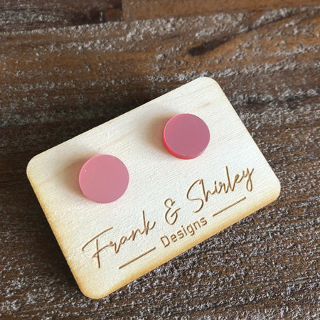 Pink Flamingo Studs