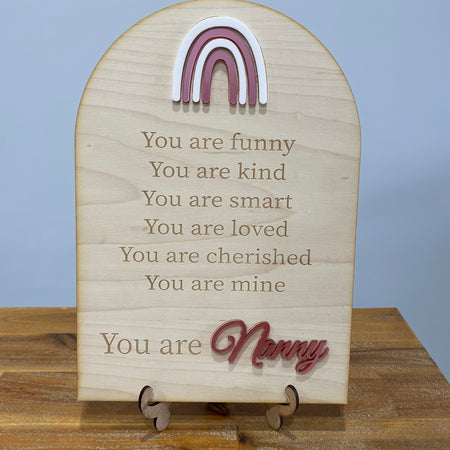 Daily Affirmation Sign - Nanny