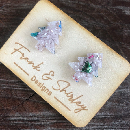 Frosty Christmas Studs