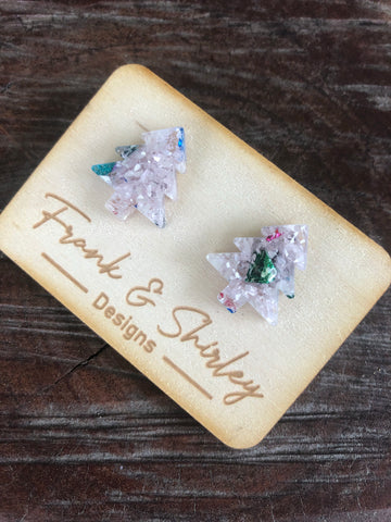 Frosty Christmas Studs