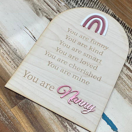 Daily Affirmation Sign - Nanny