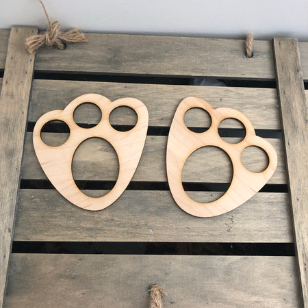 Easter Bunny Paw Prints
